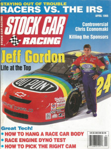 STOCK CAR RACING 1995 APR - Jeff Gordon, Crafton on Allison, Rogers & Starnes